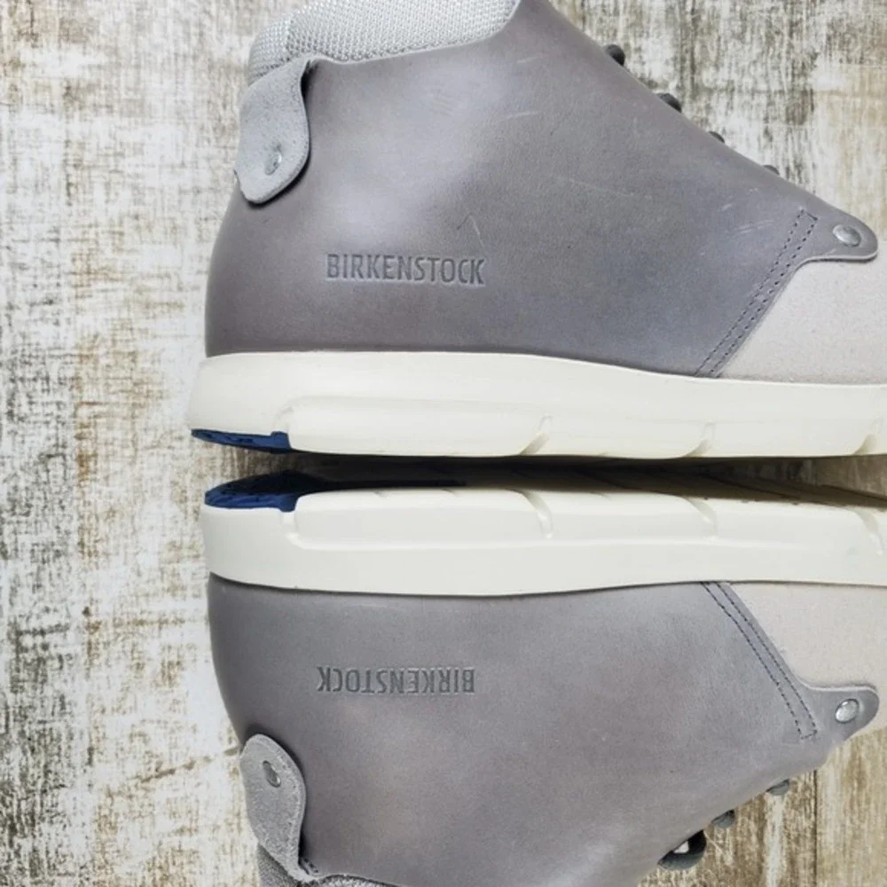Birkenstock Estevan Unisex Shoes Sz Mens 8 / Womens 10 Off-White Lace Up Mid Top